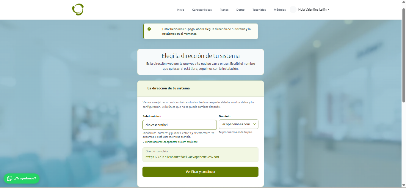 creando sistema